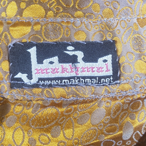 Makhmal Oriental Sleeveless Long Button Down Top Size Medium - Picture 2 of 9